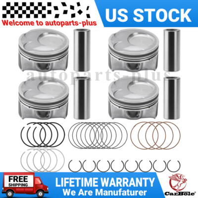 For Kia Soul Forte Forte5 Forte Koup 2.0L 2014-2018 4 PACK Piston & Rings Kit US
