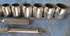 Vintage S-K Tools 1/2" Drive 6pt & 12pt SAE 16 pc Socket Set & Ratchet Made USA — photo 5