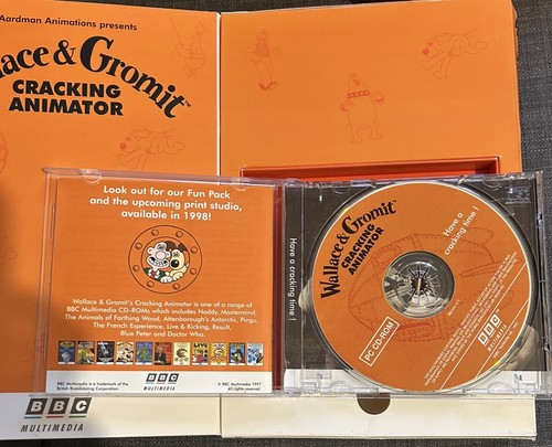 Aardman Films WALLACE & GROMIT CRACKING ANIMATOR PC CD-RoM BBC Windows 95/98 UK - Afbeelding 6 van 7