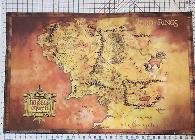 Poster 2011 Lord of the Rings Map of Middle Earth 24'' x 36'' 