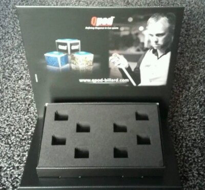 Qpod Pool Snooker Queue Kreide Halter Sammlerstück Display Ständer NEU
