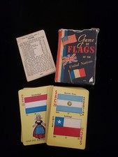 Vintage Game Of Flags Of The United Nations Russell Card Box Rules