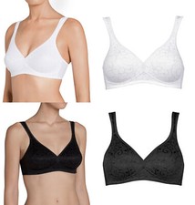 Triumph Elegant Cotton N BH ohne Bügel mit Baumwolle weiß schwarz 