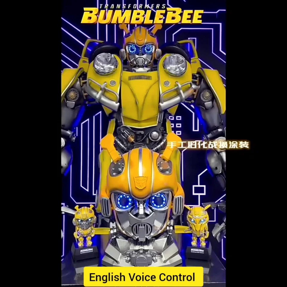 Great Gift-1:1 Voice Control Bumblebee Helmet ( English )/Toys/Birthday Gift New - Image 3 of 4
