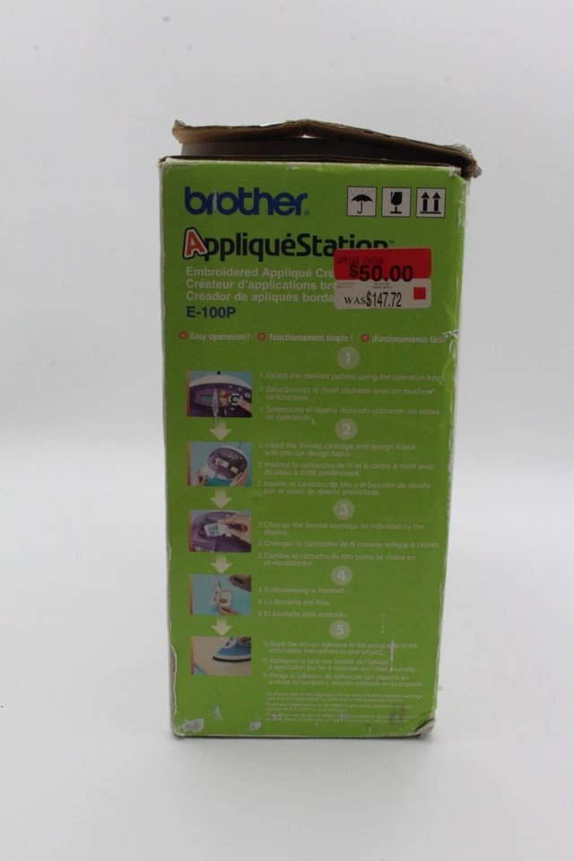 Disney Home Applique Station Bordado E-100P Máquina de Brother SIN PROBAR Foto 3 de 4