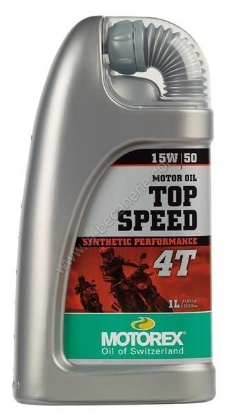 Motorex Top Speed 4T 10W50 carton 12L pour roadtrip été