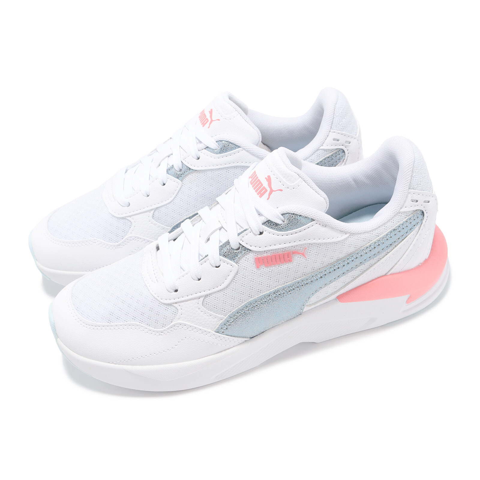 Puma X-Ray Speed Lite Белый Синий Персиковый Смузи Kids Youth Casual 394436-01