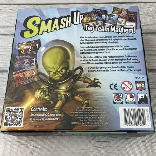 Smash Up Board Game Card Game Original Base Series Paul Peterson AEG - Picture 7 of 7