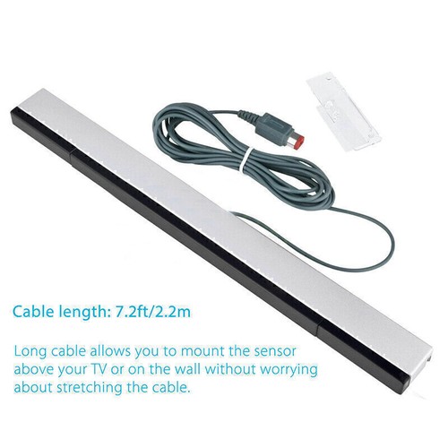 Wired Remote Motion Sensor Bar IR Infrared Ray Inductor for Nintendo Wii / Wii U - Picture 5 of 11