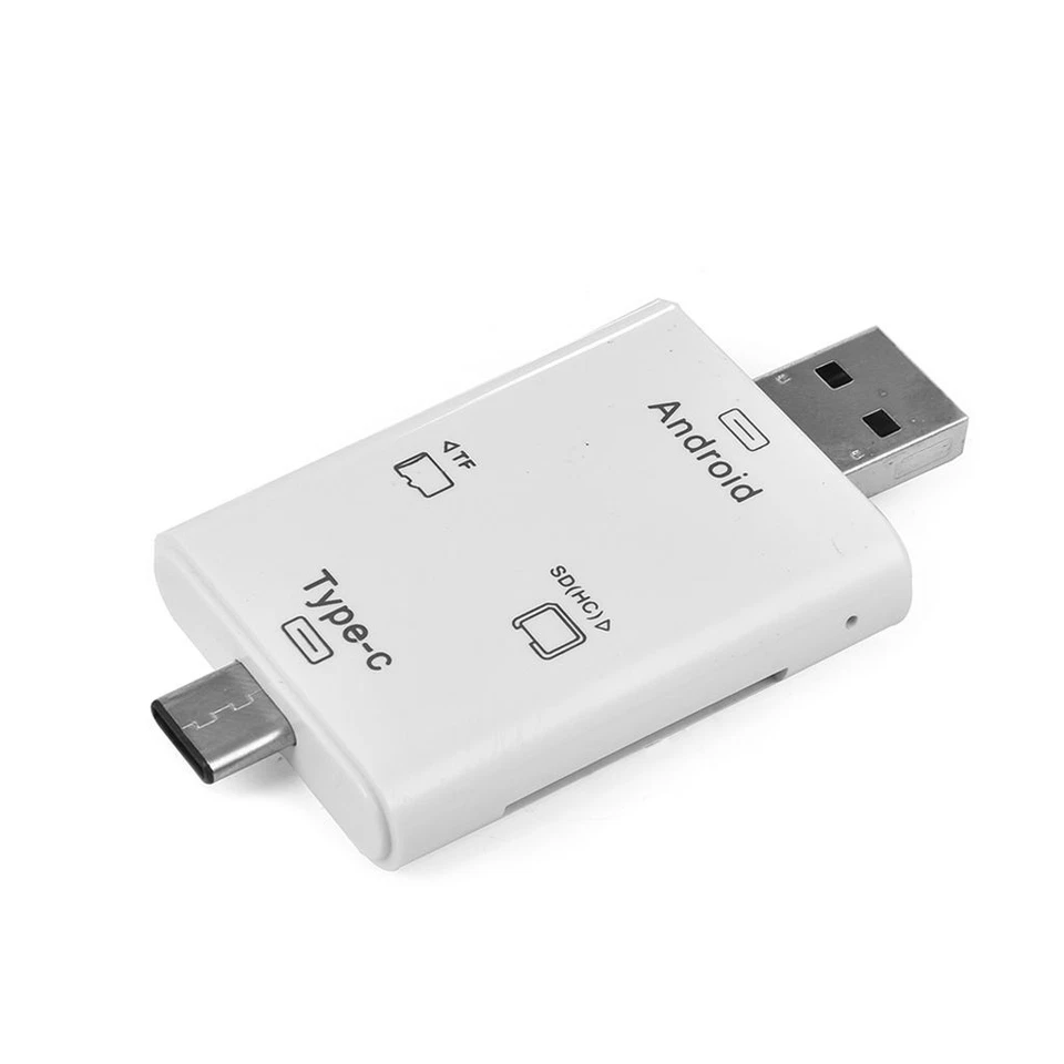 USB Type-C 3in1 OTG Dongle TF SD MS Card Reader For Samsung S20 5G Ultra Premium - Image 3 of 4
