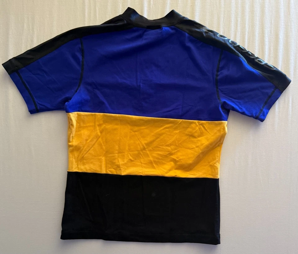 Camisa de ciclismo SPEEDO Sport Systems para hombre XL azul dorado negro 1/4 cremallera 828016 Foto 2 de 4