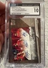 2019 Topps Now Review TROUT/OHTANI/PUJOLS #TN-9 Angels CGC 10