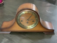 Vintage Linden Mantle Desk Clock  Made Germany, Dont Know If It Works