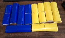 ATHLETIC WORKS FLAG FOOTBALL 10 PERSON SET BLUE & YELLOW IN SPORTS CARRY BAG