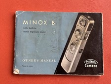 Rare 1960 MINOX B Owner  s Manual 52pp Subminiature Camera Instruction Book