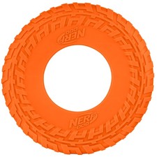 Nerf Dog Tire Flyer, Orange, 10 inch