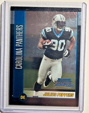 Julius Peppers RC Bowman Chrome 2002 True Rookie Card Panthers HOF SP #135 02. rookie card picture