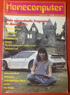 Computer-Magazin ''HOMECOMPUTER'' 1.Jahrgang 1983 Nr.9 mit Spielen zum Abtippen