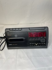 Vintage General Electric GE 7-4936A AM/FM Radio Cassette Alarm Clock TESTED VGC