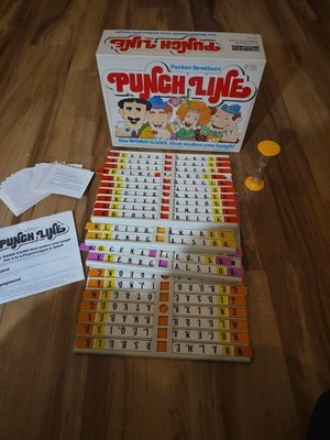 Vintage Parker Brothers 1978 Punch Line Game Complete Set Great Shape  In Box 