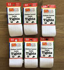 Vintage McKids McDonald's Cotton Lycra Cable Tights 0-6 Months Set of 6