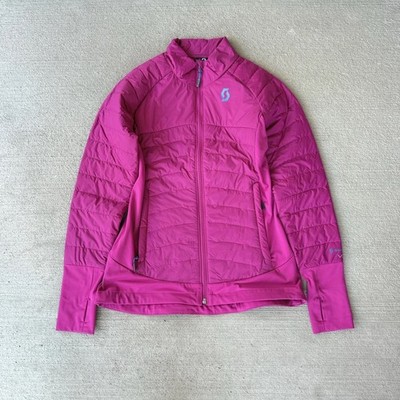Scott Women s Insulated Jacket S Pink Full Zip Lightweight Activewear Outdoor