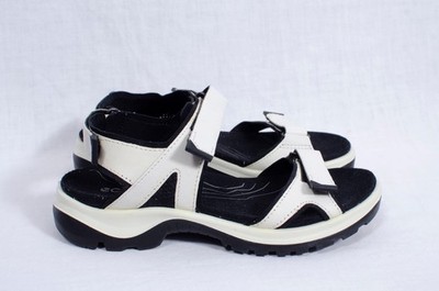 Ecco Yucatan Offroad Sport Sandals Shoes Women's  EU 37  US 6 Black White Straps