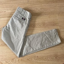 Dickies Men’s Khaki Beige Cargo Trousers Size 30/32 Slim Fit Pants Bottoms Vgc
