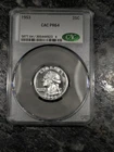 1953 Proof Washington Quarter CAC PR64