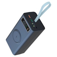 21x18650 DIY Power Bank Case Dual USB QI Wireless PD Fast Charging Battery Shell