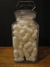 Vintage Franklin-Caro Co. Store Candy / Gum Glass Jar & Lid