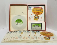 Walt Disney Vintage Read-Along Kit  It’s A Small World Cassette LP 11 Books