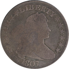 1807 Draped Bust Half Dollar Nice G/VG 0-105 R.1 Nice Eye Appeal Nice Strike