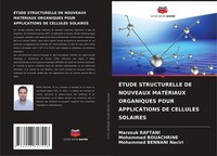 Marzouk Raftani (U. A.) | ÉTude Structurelle De Nouveaux MatÉRiaux Organiques...