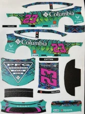Custom 2025 Bubba Wallace #23 PFG 1/64 Scale NASCAR Peel & Stick Decals