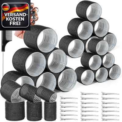Lockenwickler Set Jumbo groß für lockiges Haar, hitzefrei, für alle Haartypen
