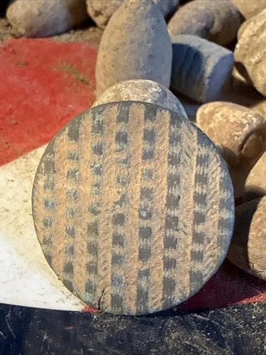 Dug Civil War 💥 🇺🇸 💣 Nice Checkerboard Design Flat Coat Button