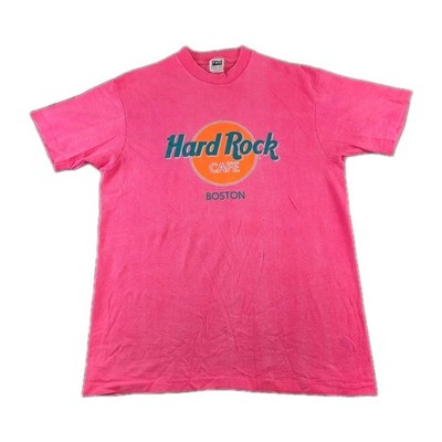 VINTAGE Hard Rock Cafe Boston Shirt Mens Large Planet Single Stitch Adult A03