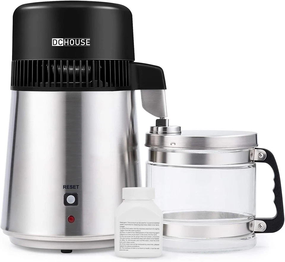 Compact 1 Gallon Stainless Steel Water Distiller - Automatic Shut-off & Fast ... - Image 3 of 4