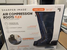 Sharper Image Air Compression Boots Flex Leg Recovery System Large/X-Large