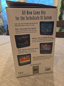 RARE! NEC Turbo Grafx 16 TG16 Console w/ Box, Foam, Inserts 