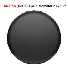 Durable 13" Waterproof Spare Tire Cover PU Leather for Car Trailer RV 23 24 25in