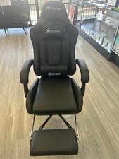 X Rocker Premium Gaming  Office Chair Reclining Featuring: Sleek black leather