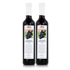 Darbo Schwarzer Johannisbeer Sirup 500ml - Cocktails Kaffeesirup (2er Pack)
