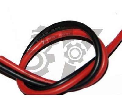 New 2M AWG soft silicon cable AWG16-26 (1 M red +1 M black) #zn