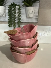 Peony Flower Bowls Set of 4