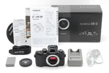 [TOP MINT in Box] OLMPUS OM-D E-M10 16.1MP Digital Camera Body Black From JAPAN