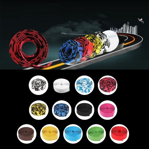 Handlebar Tape Cycling Bicycle Road Bike Sport MTB Cork Grip Wrap Ribbon Tape⊹ - Picture 5 of 21