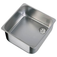 NAVY LOAD SINK SQUARE STAINLESS STEEL KITCHEN BASIN 360 x 360 CAMPERVAN CARAVAN