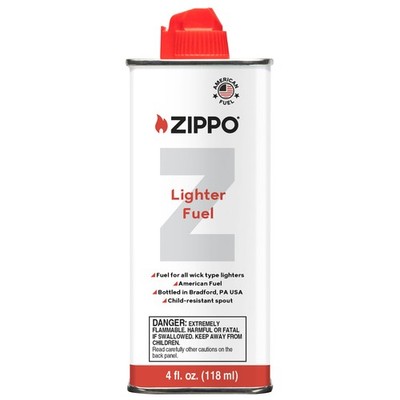 Zippo Premium Lighter Fluid, (1-Can) 4 oz / 118 ml, For All Flint Lighters #4FC